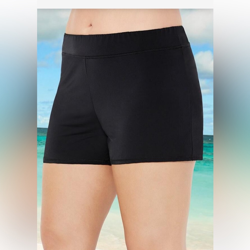 Swimsuits For All  CHLORINE RESISTANT BANDED SWIM SHORT Size 20